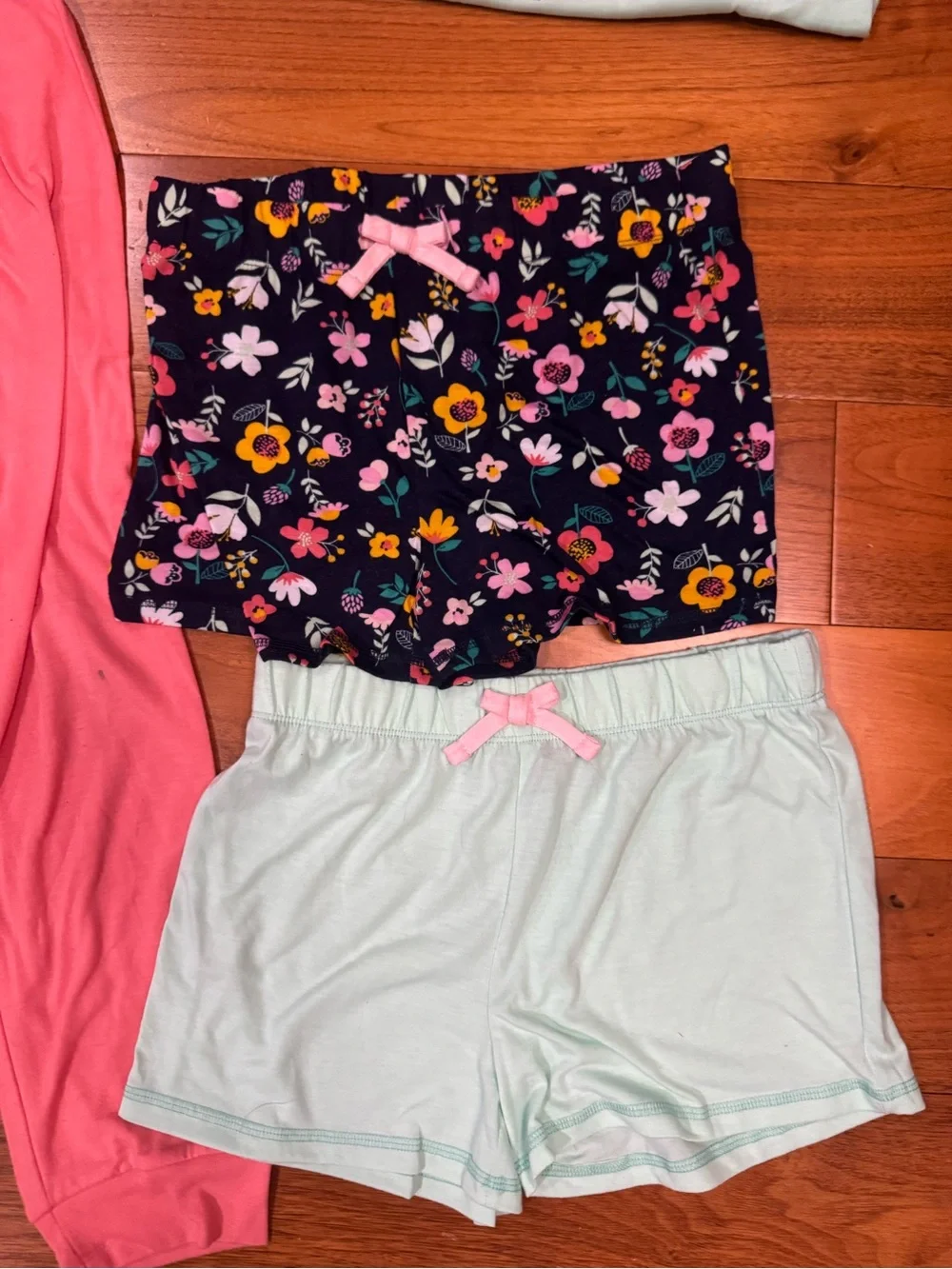 Eddie Bauer Pink & Mint Floral 'Be Kind' 6 Piece Kids Pajama Set- size 10/12